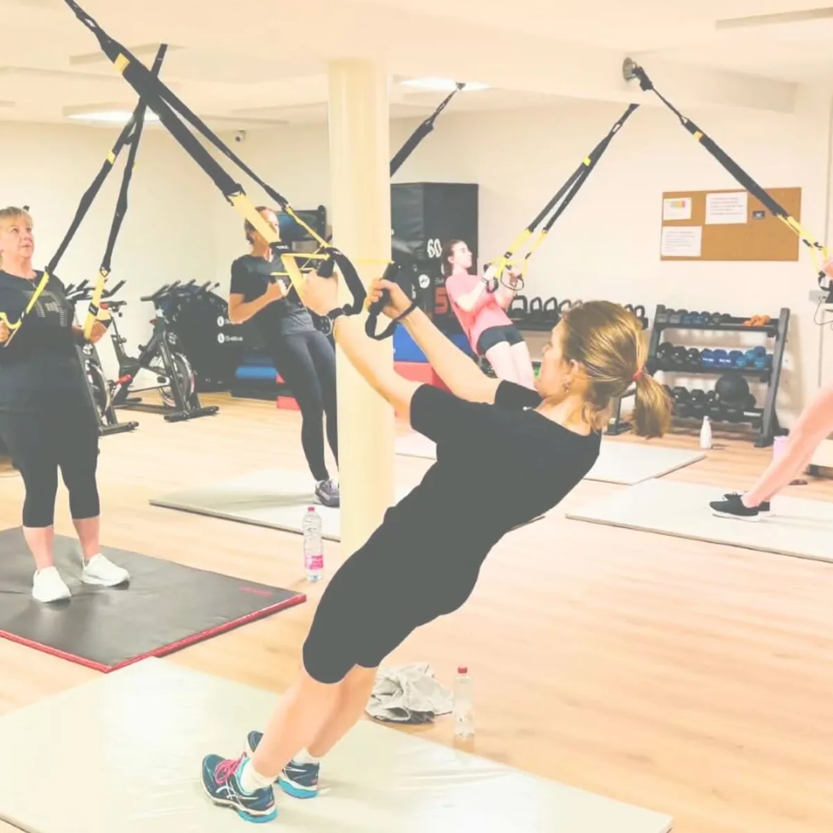 Séance de coaching sportif avec sangles TRX au centre Body Therapy
